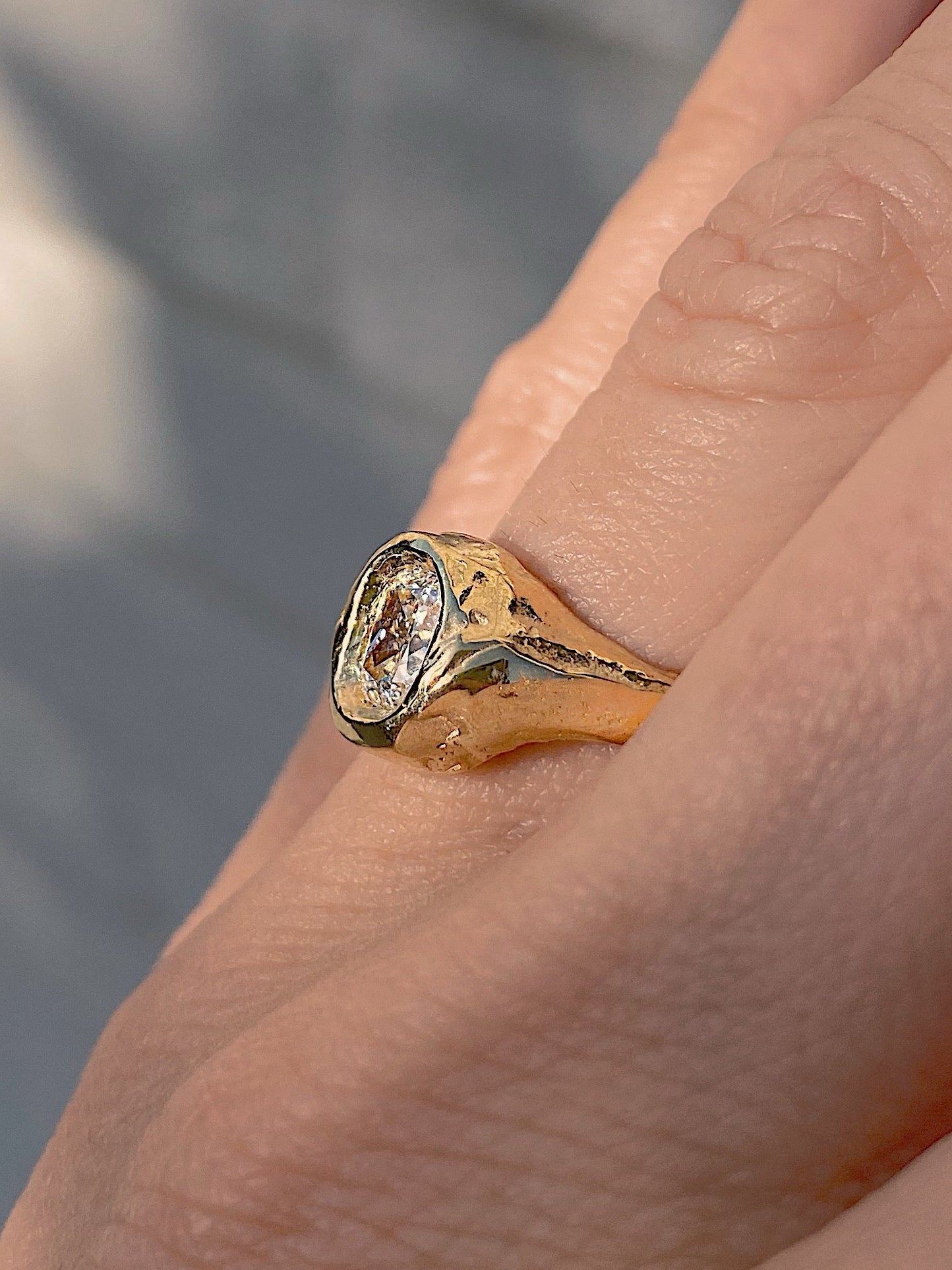 cushion diamond engagement ring