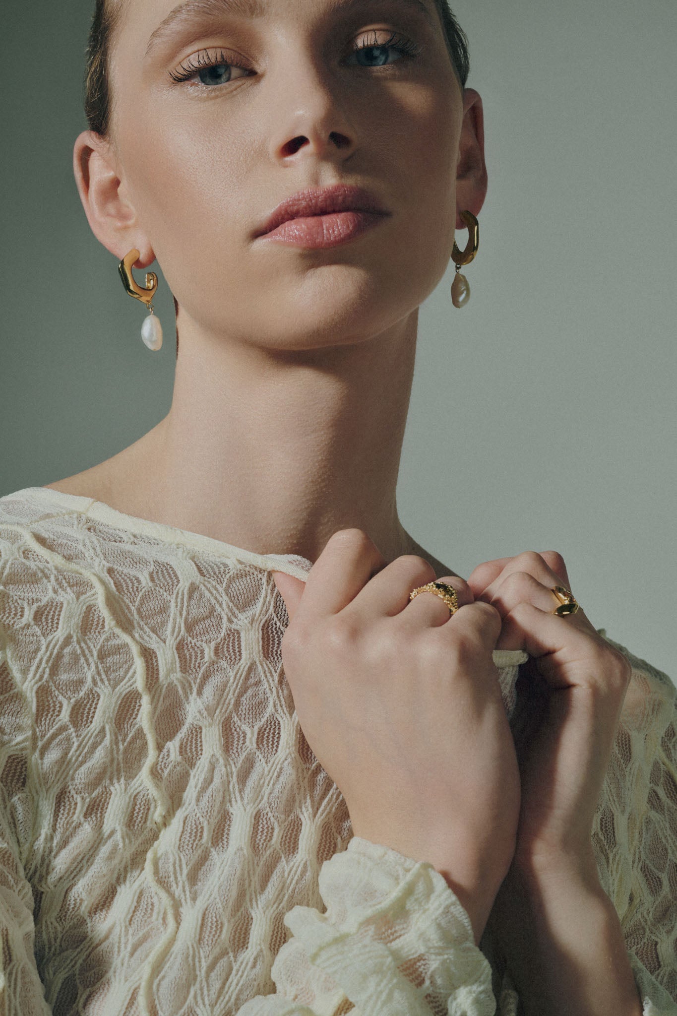 organic tourmaline gold ring