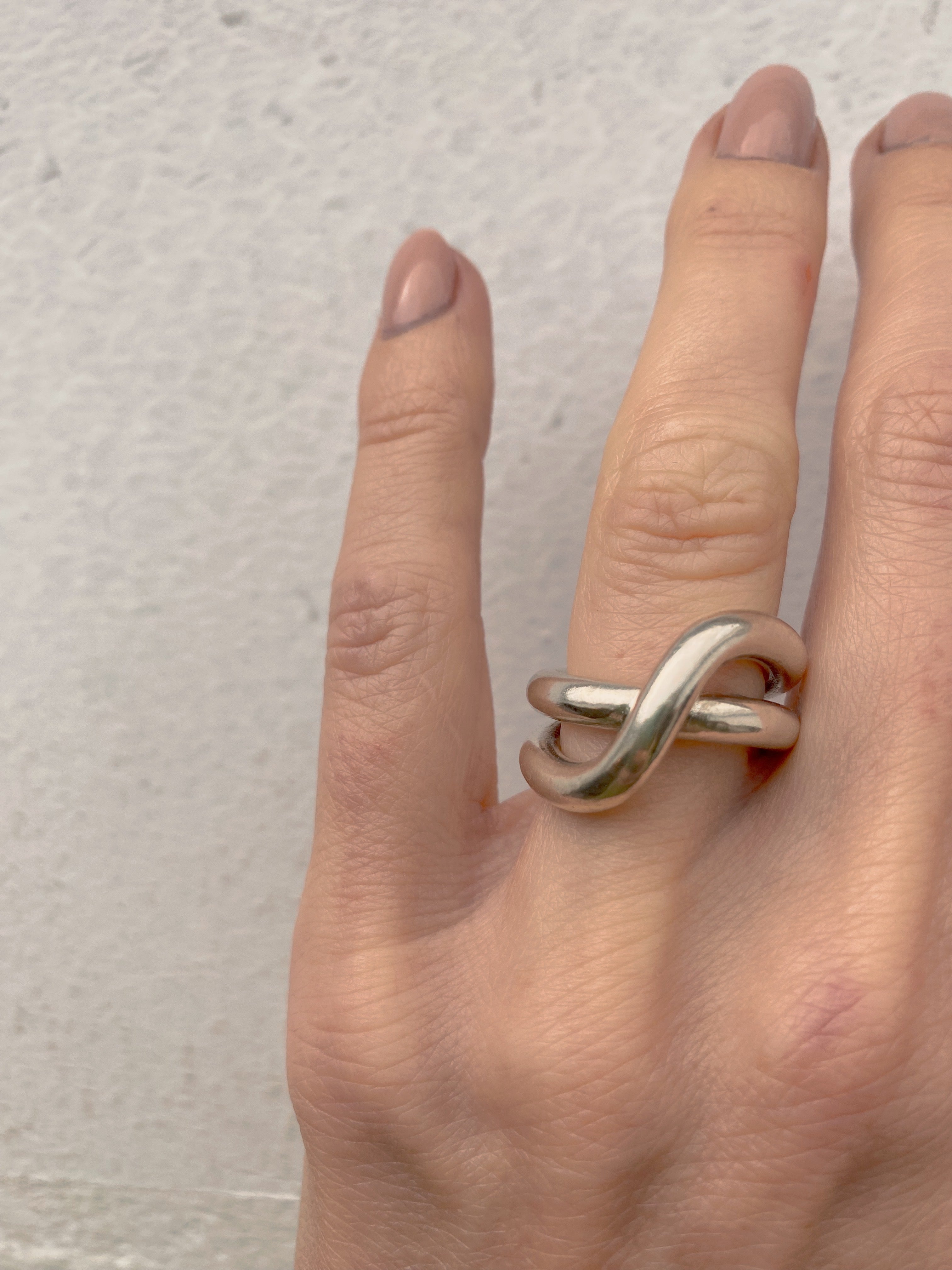 Ring ‘Dune’ silver size 50