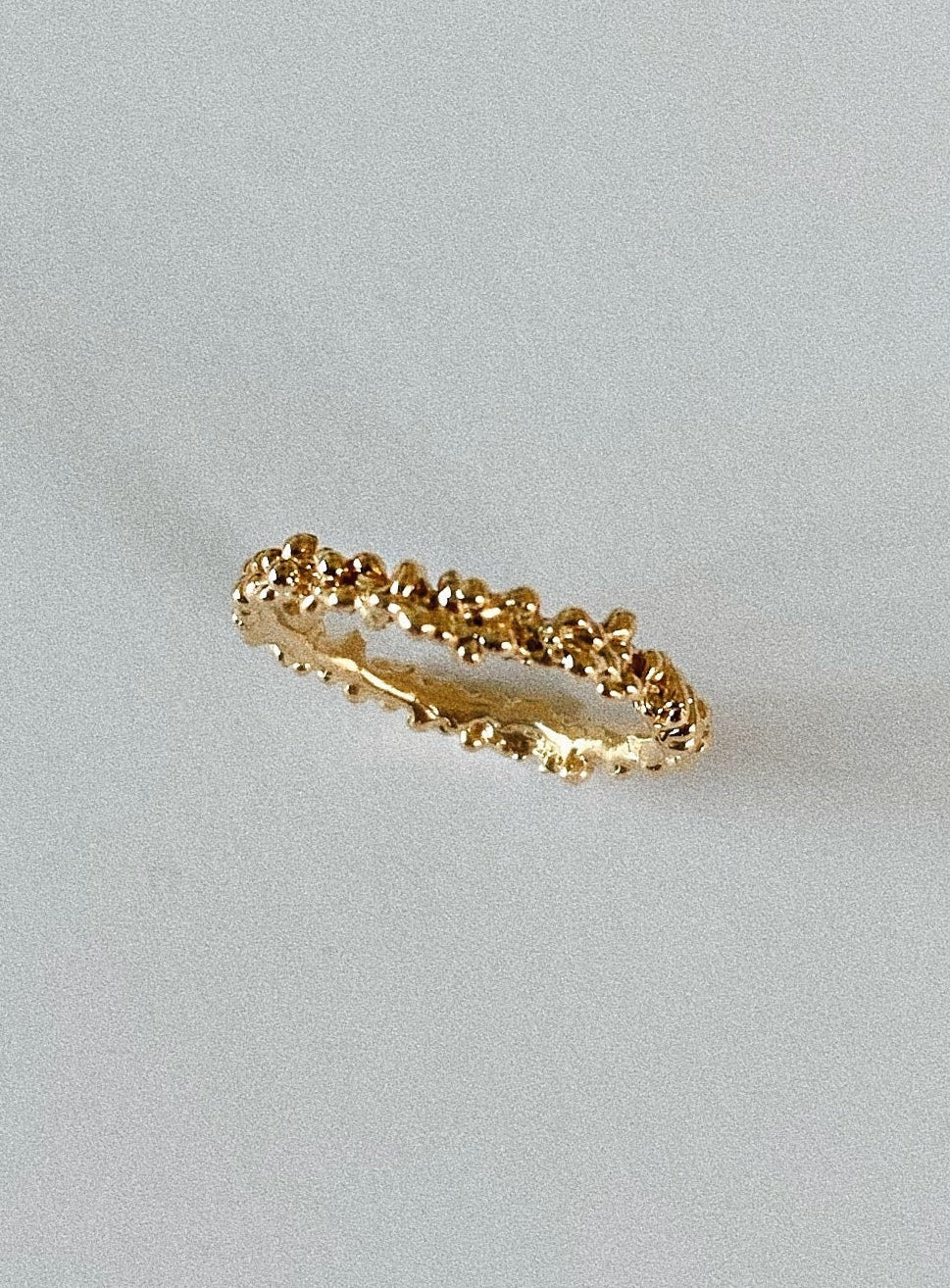 organic wedding band dots