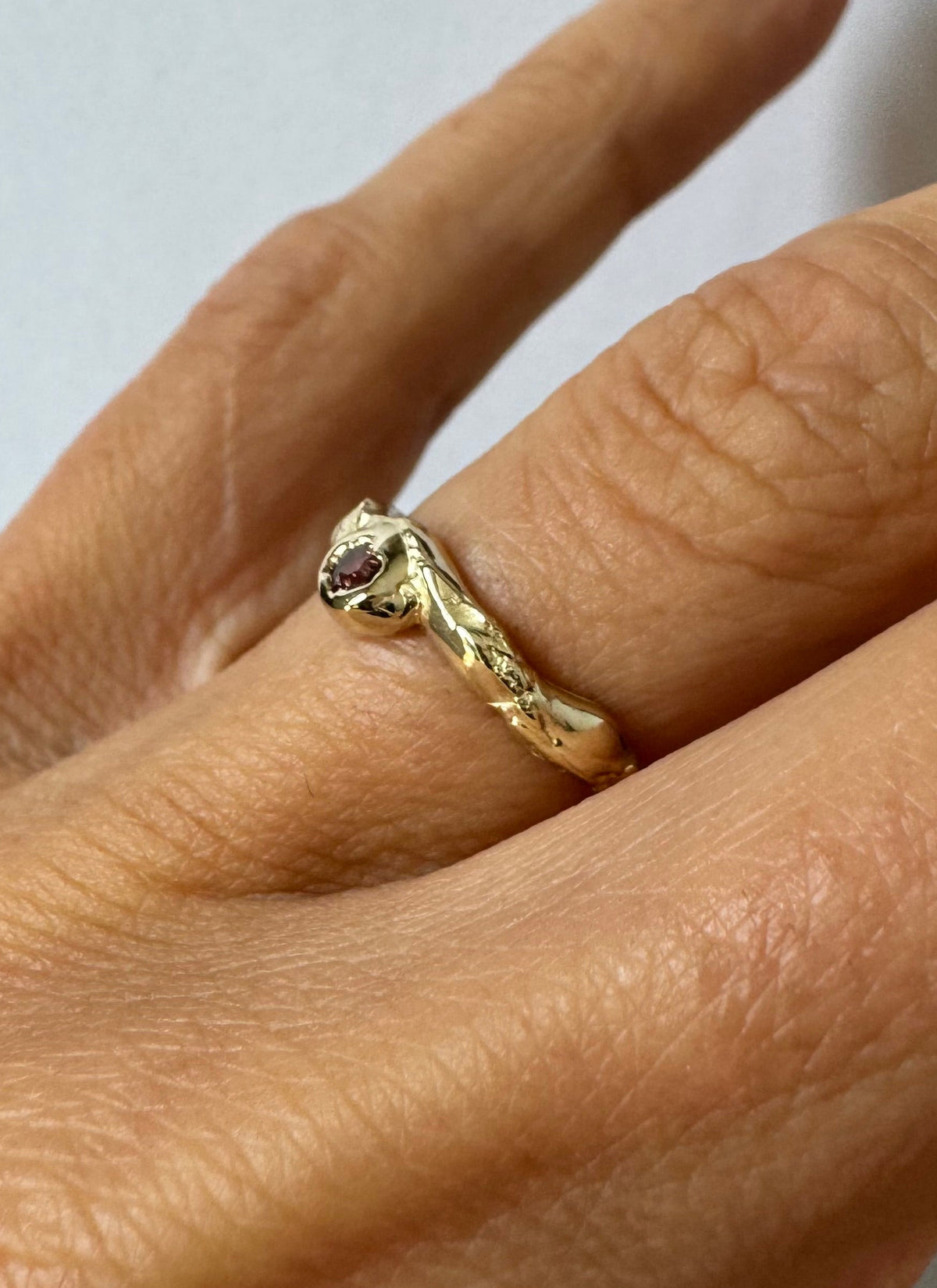 sapphire organic engagement wedding ring