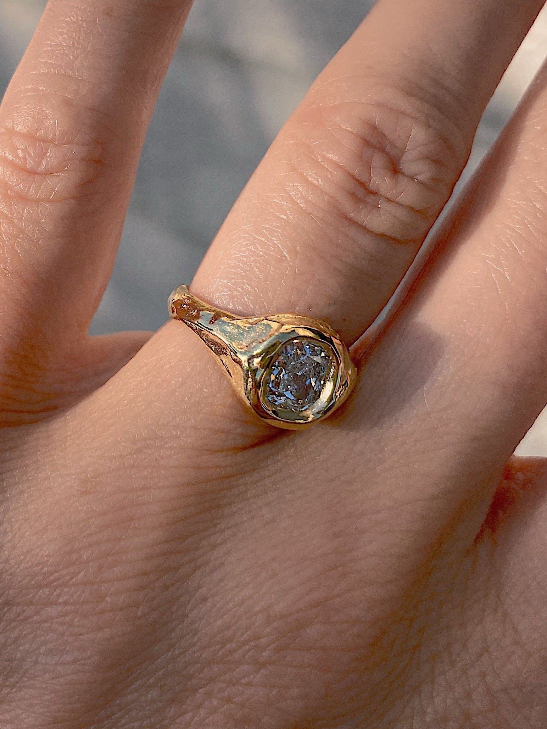 cushion diamond engagement ring