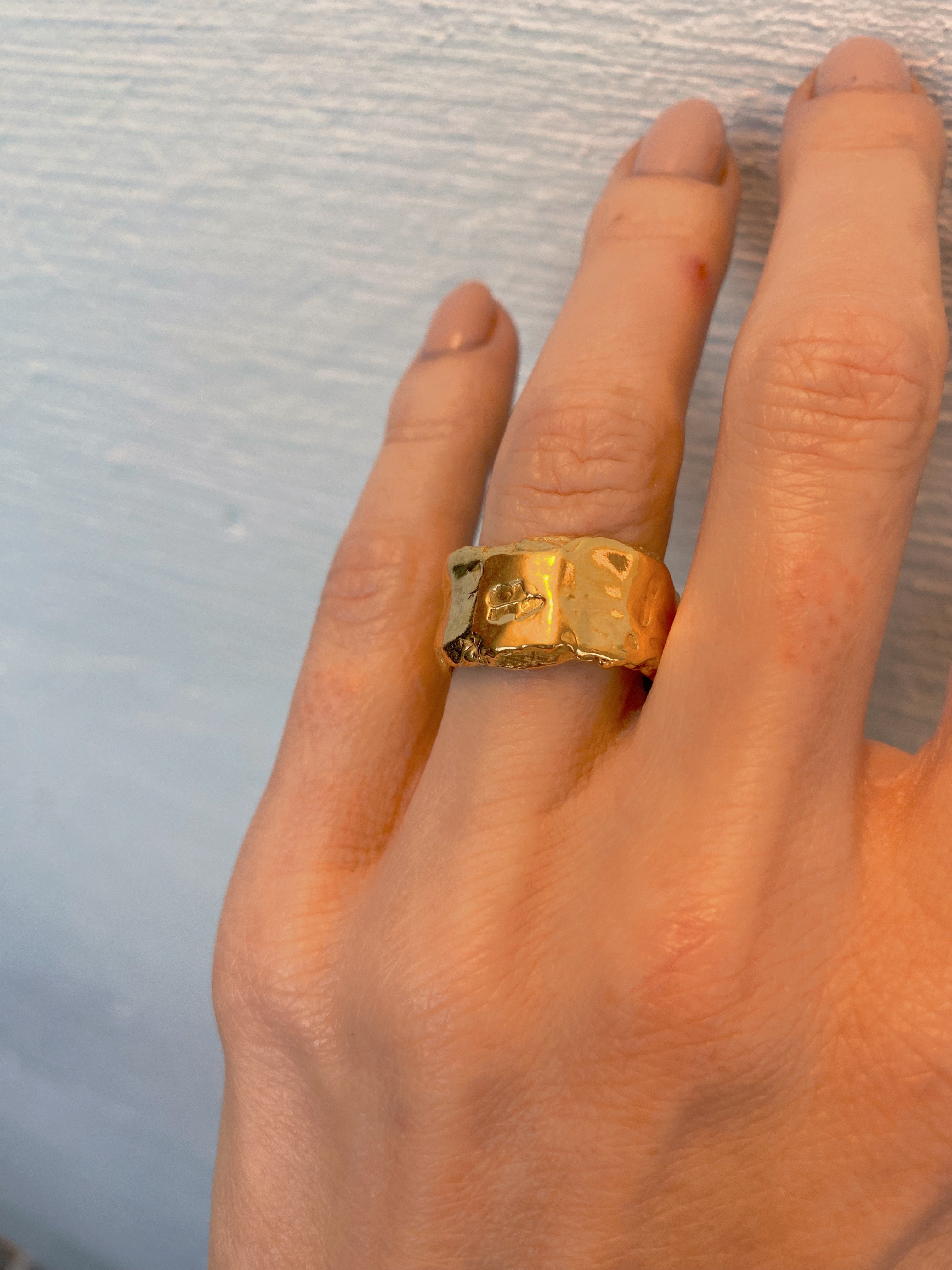 Ring ‘Azure’ vermeil size 56