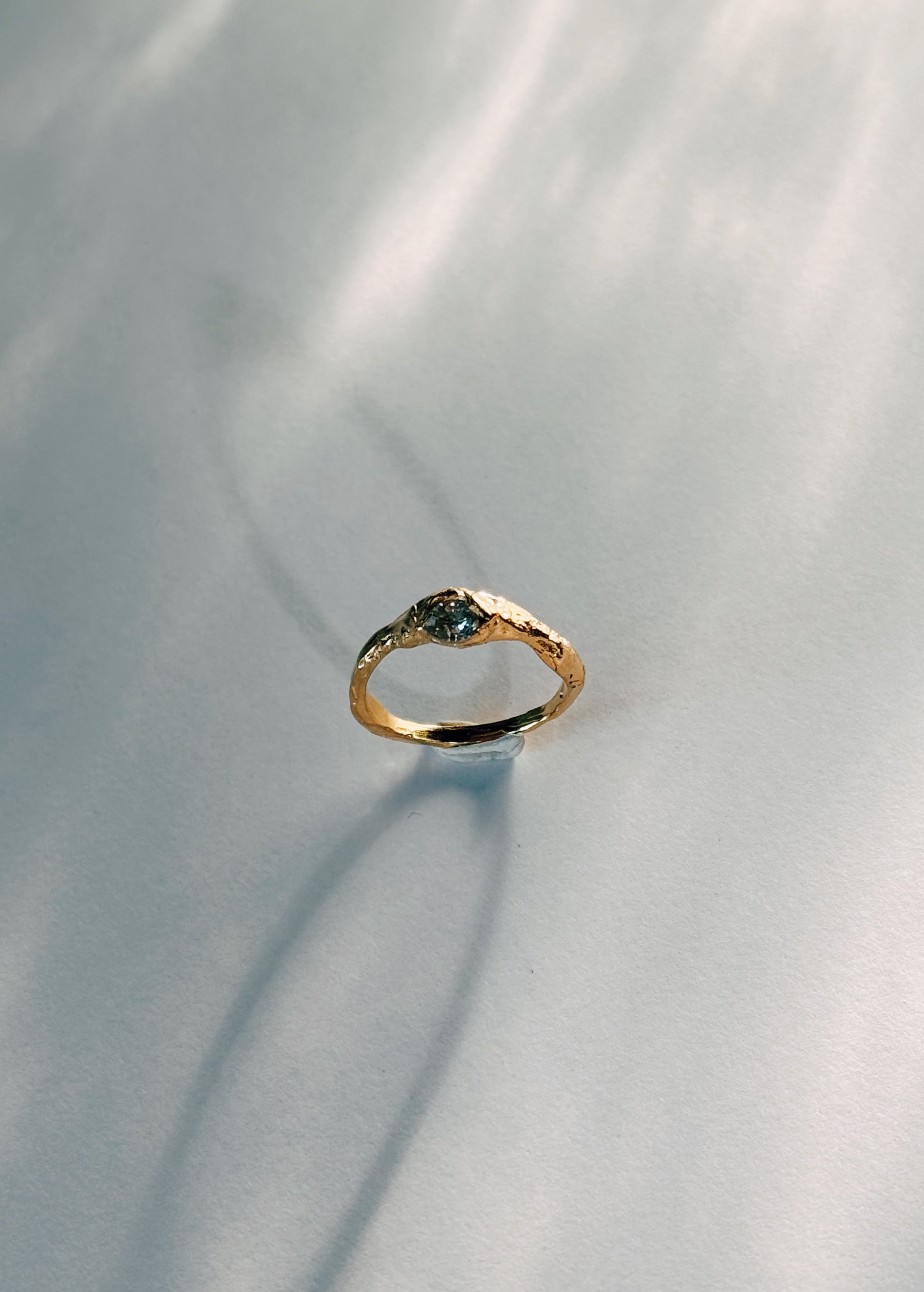 organic engagement ring