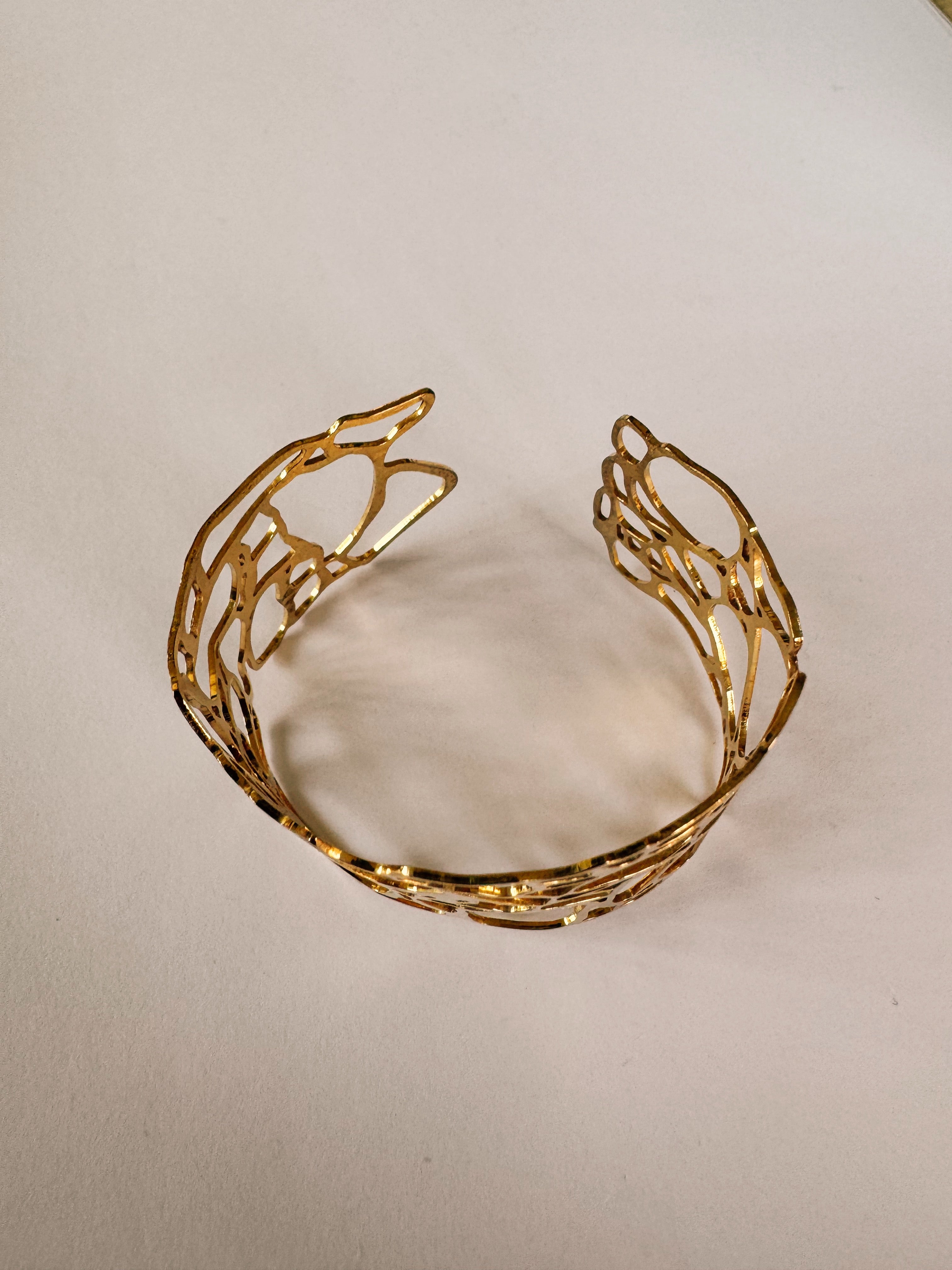 Bracelet ‘I’ sample vermeil