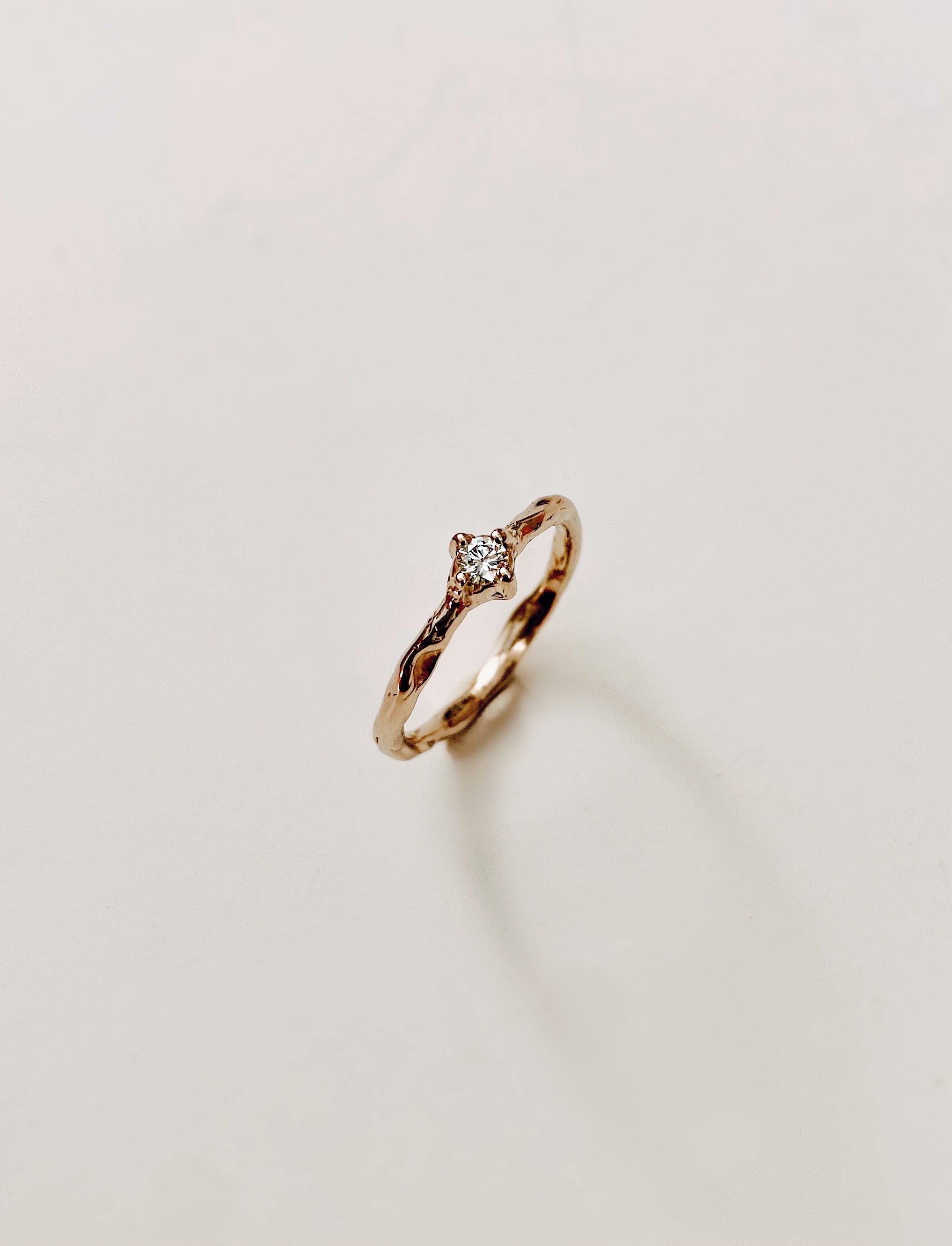 white diamond engagement ring