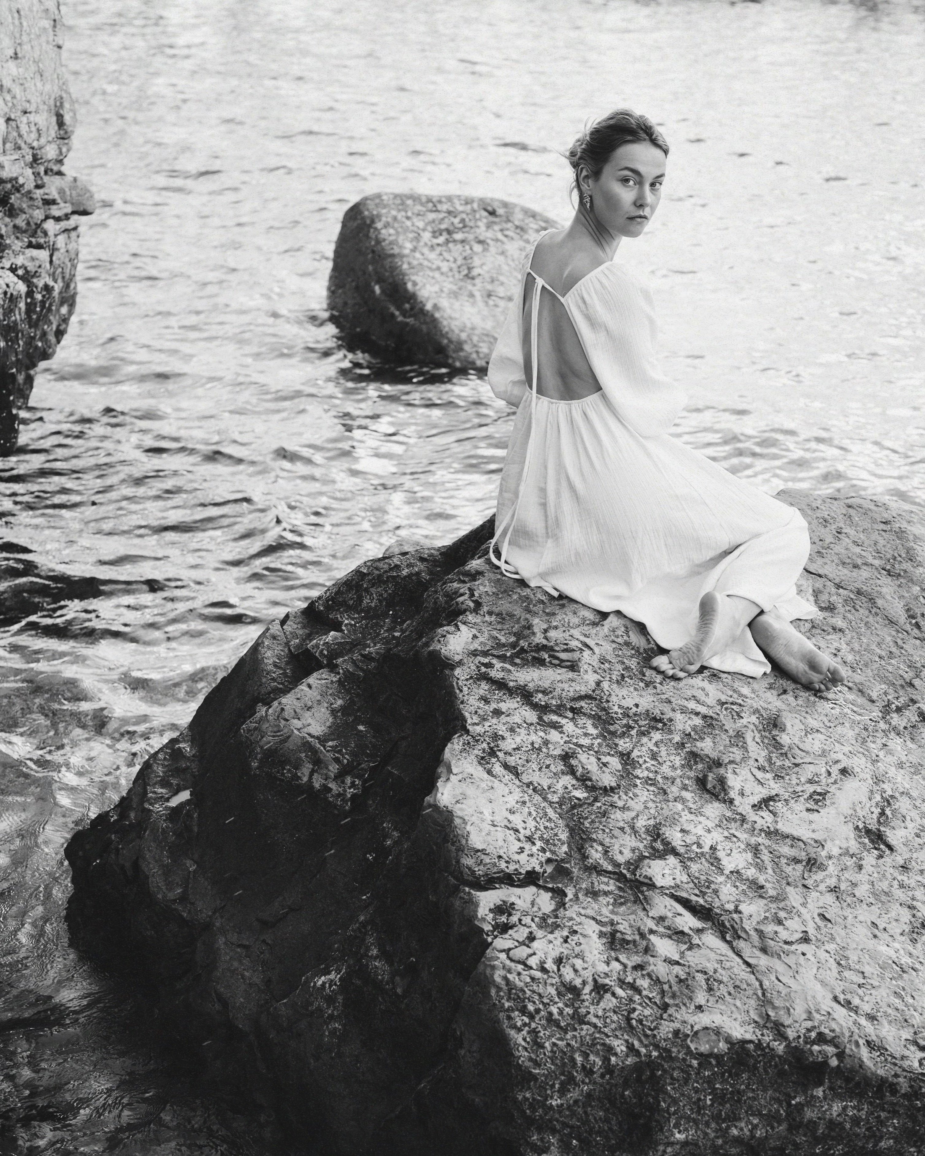 Earrings ‘River’ silver