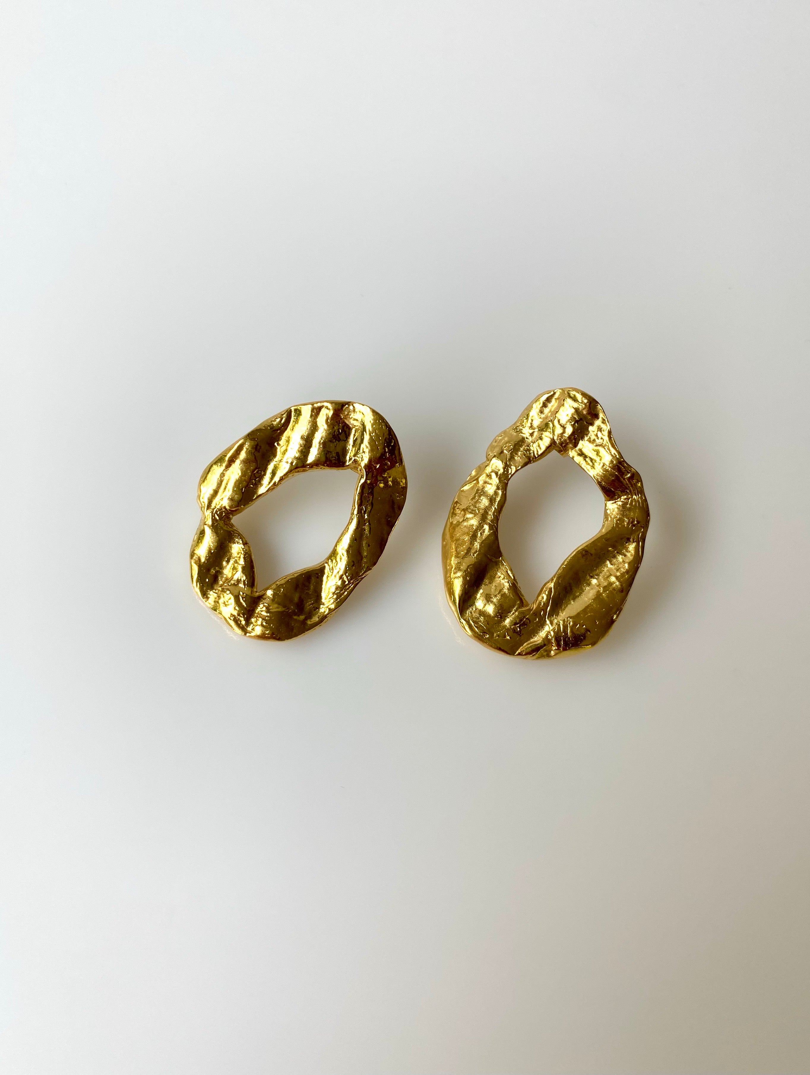 Earrings ‘Ariel’ vermeil sample