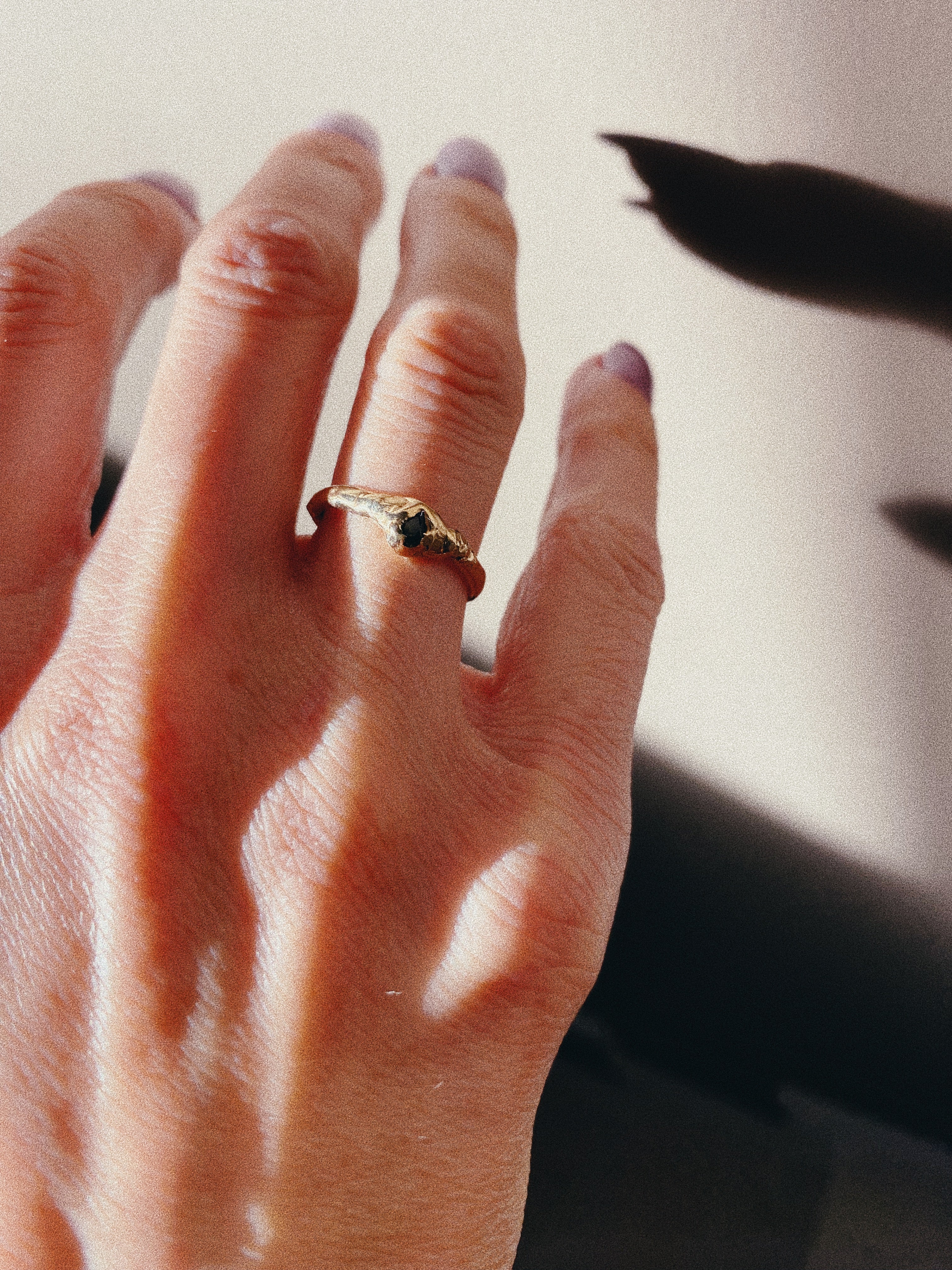 gouden ring met saffier