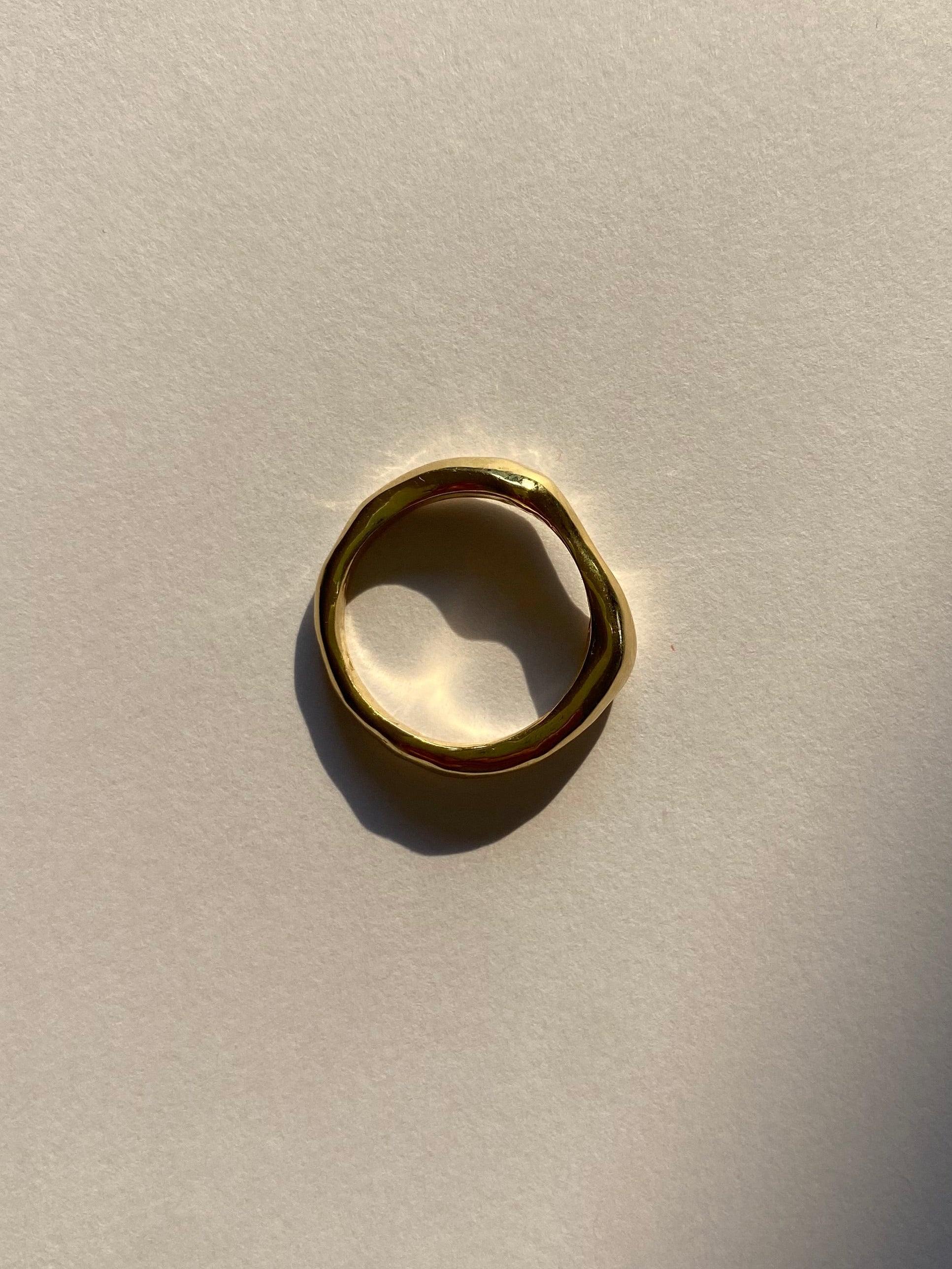 chunky wedding ring gold