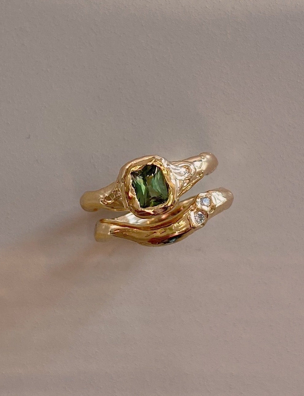 ring combo ring set engagement and wedding ring in 18 karat gold