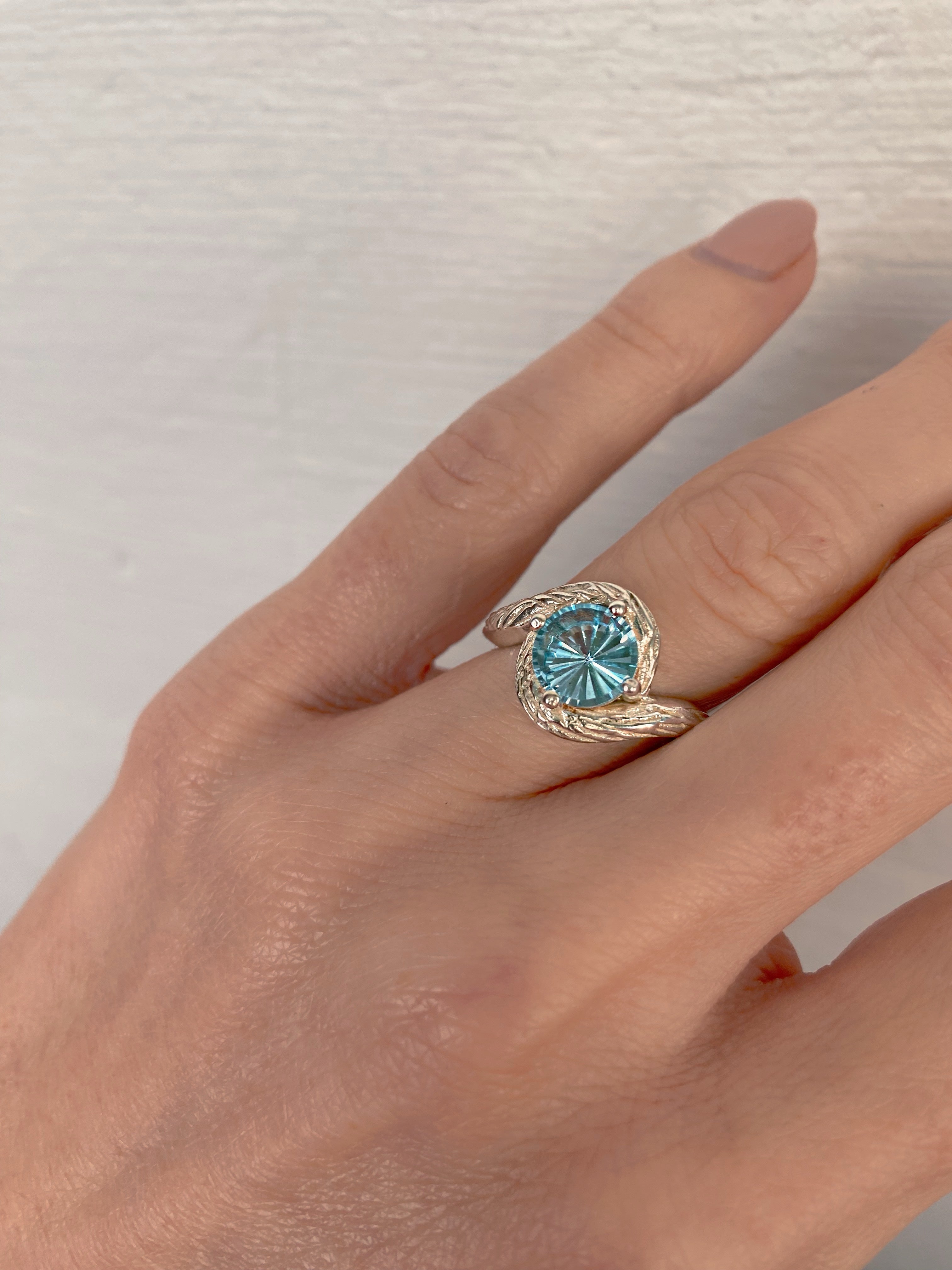 Ring ‘Topaz silver size 54