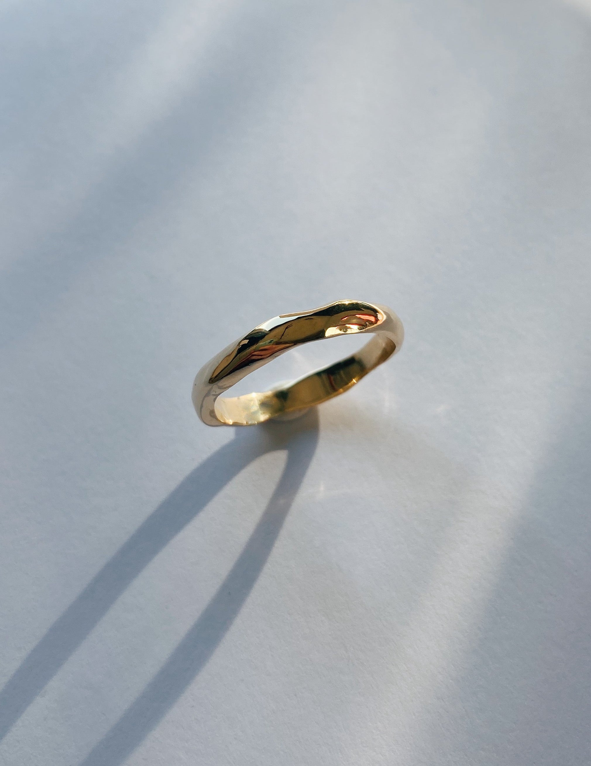 organic wedding band