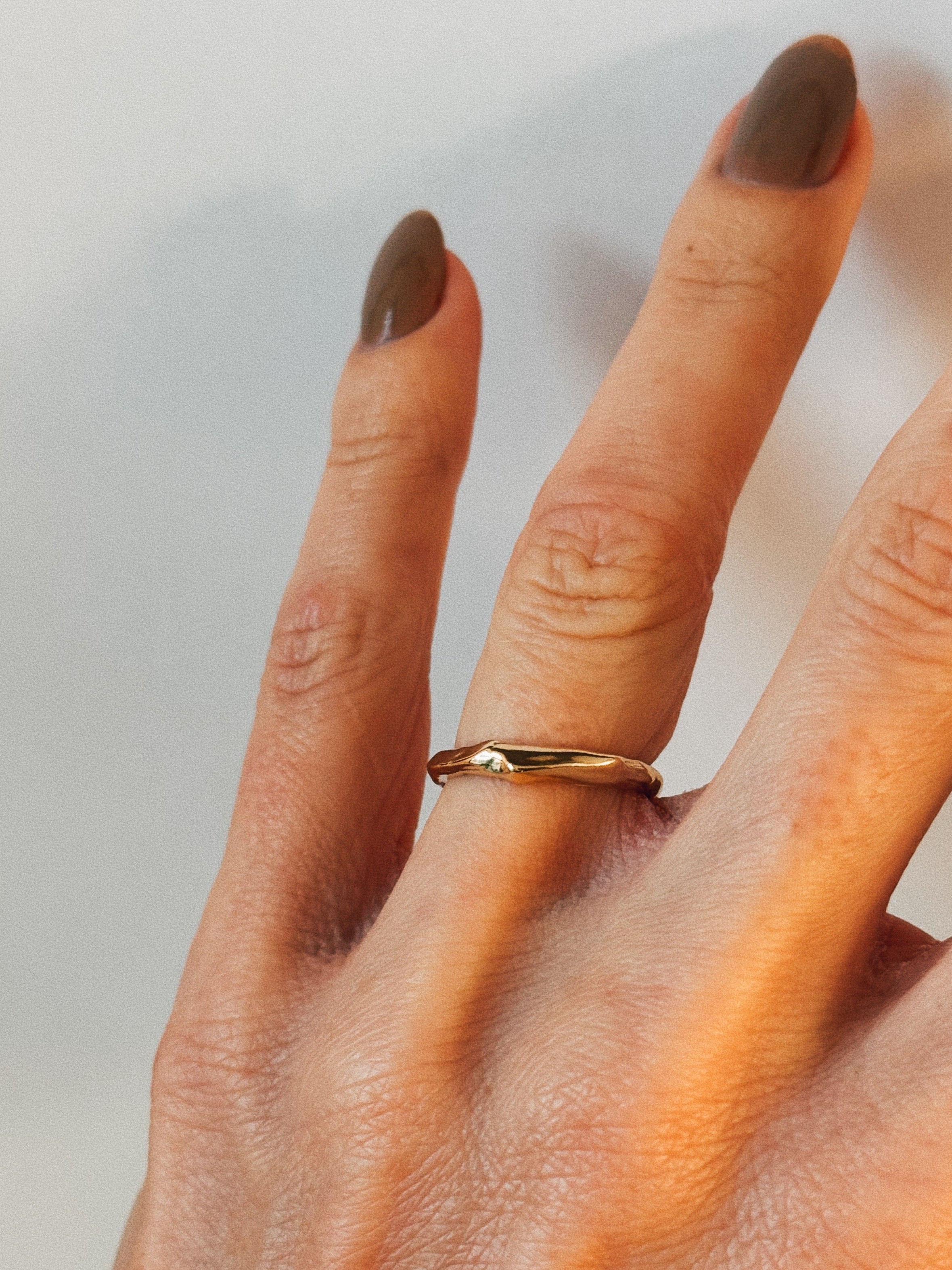 organic wedding ring