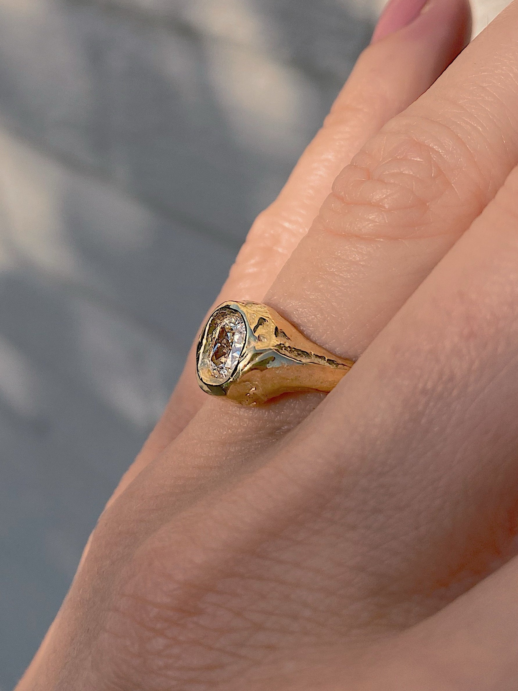 cushion diamond engagement ring
