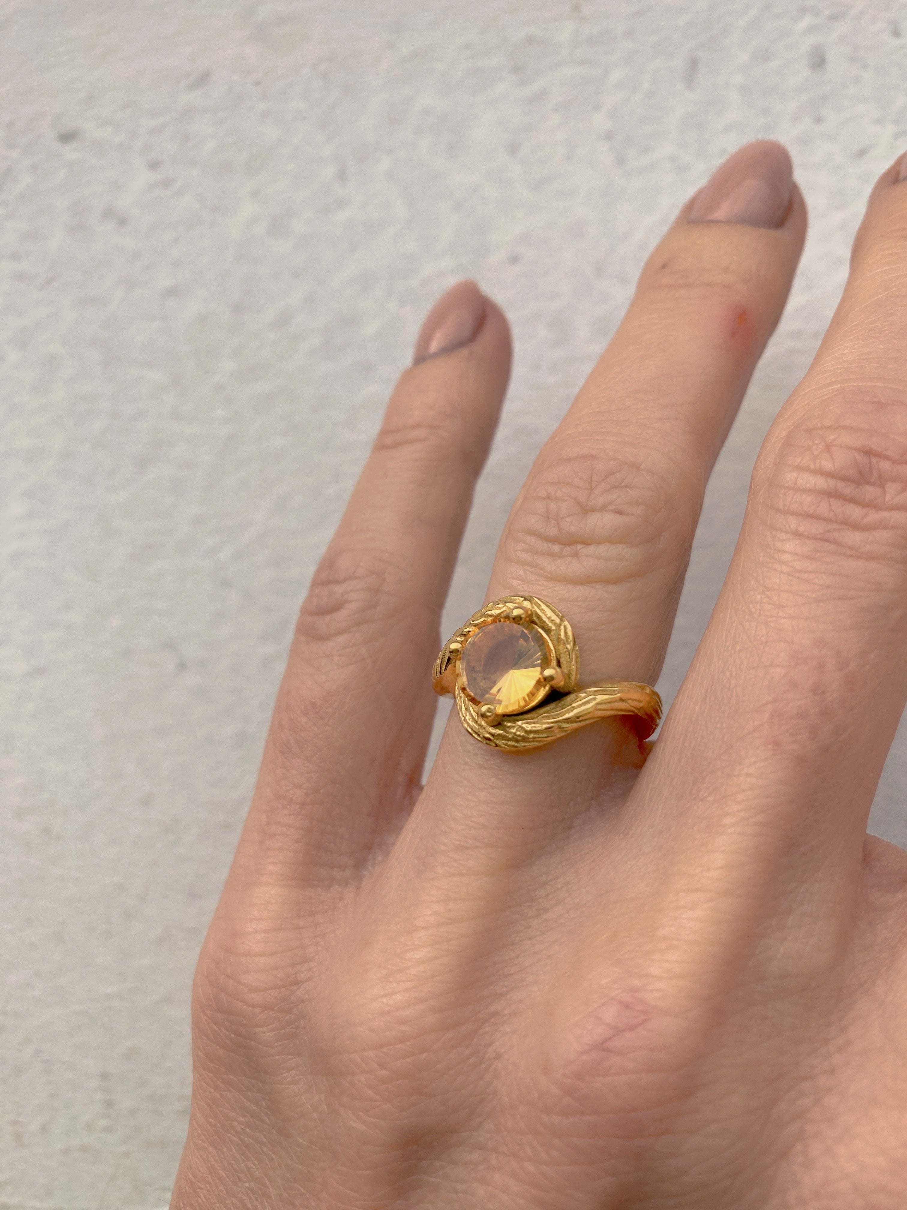 Ring ‘Citrin I’ size 52