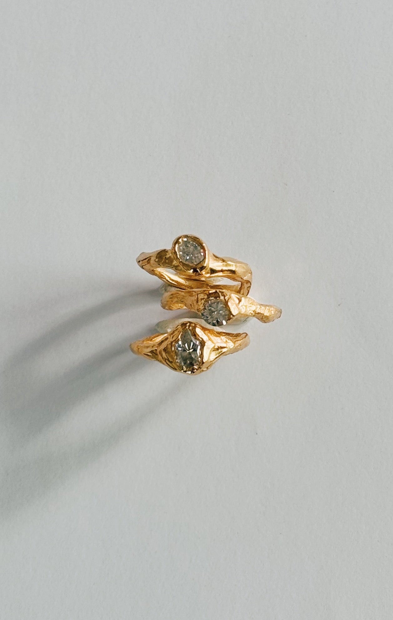 organic engagement ring