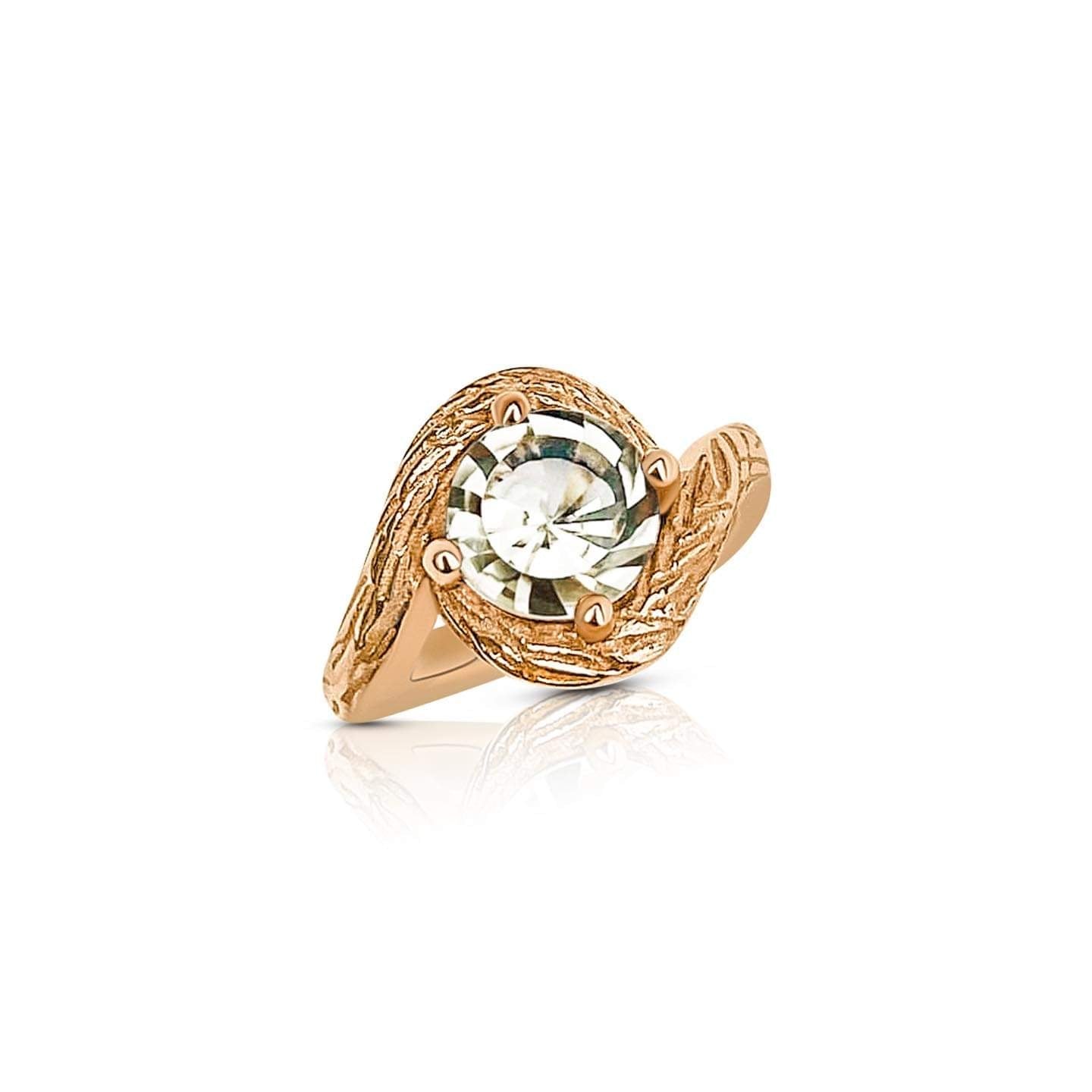 citrin gold ring