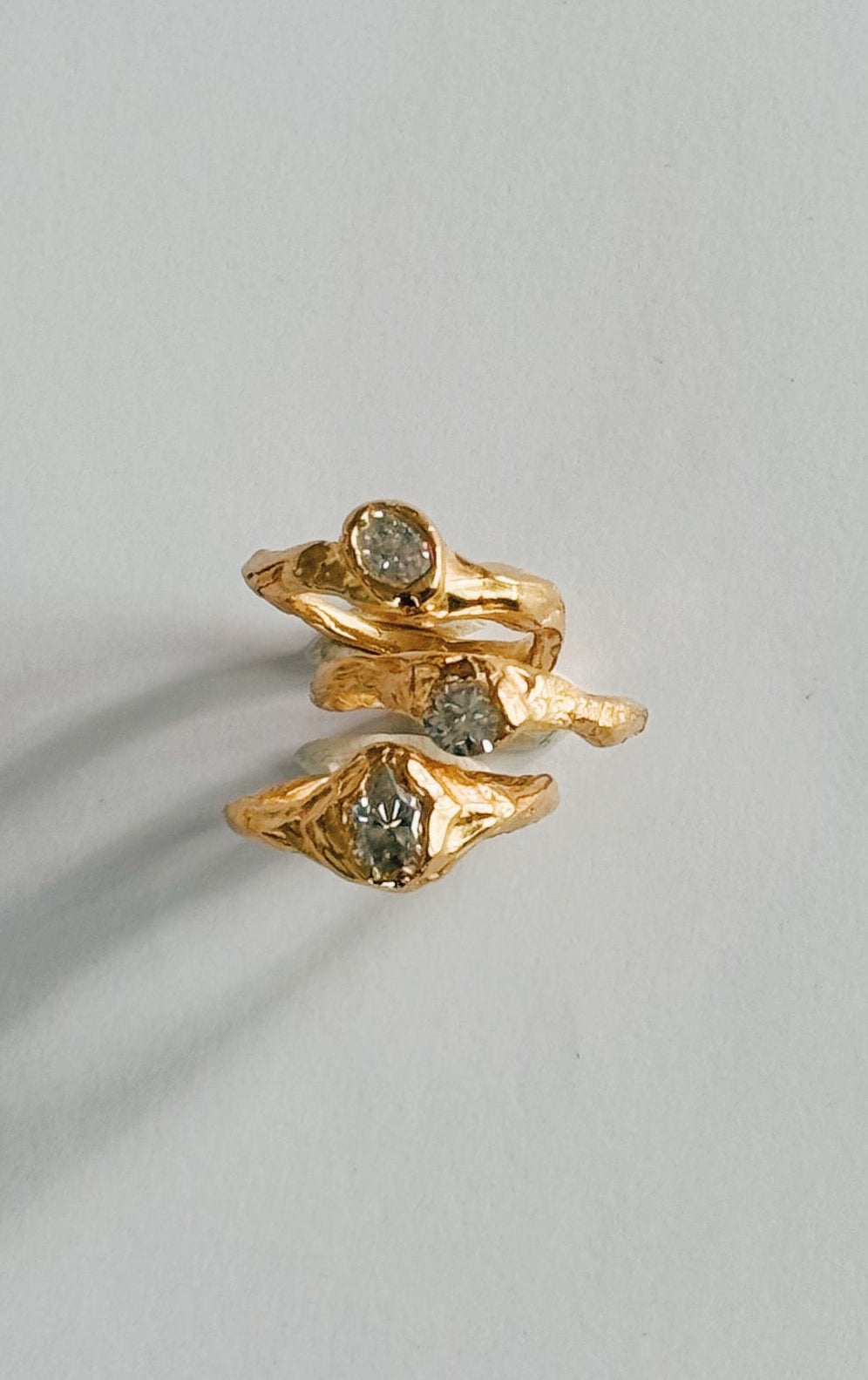 organic engagement ring diamond