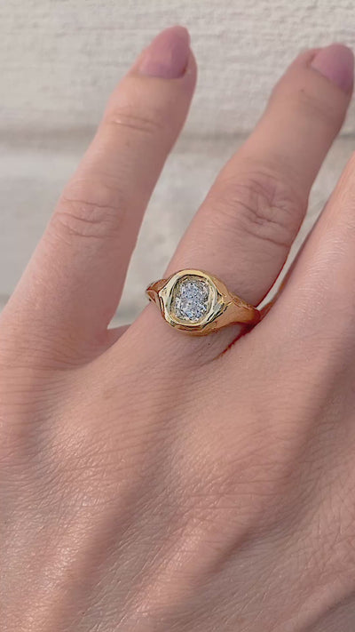 cushion diamond engagement ring